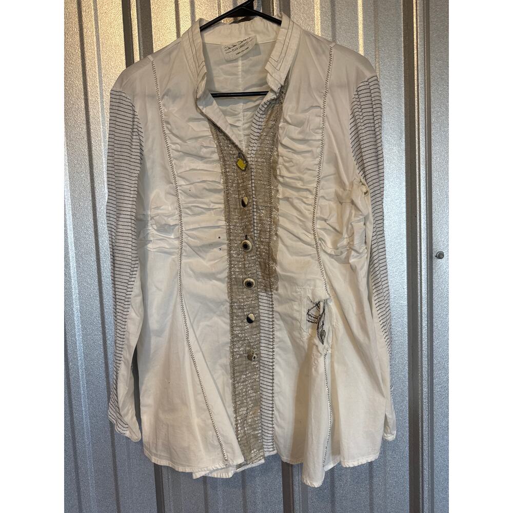 Elisa‎ Cavaletti Daniela Dailavalle Button Up Vintage Blouse Shirt Womens Small
